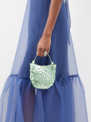 Staud + Crescent Mini Paillette Handbag