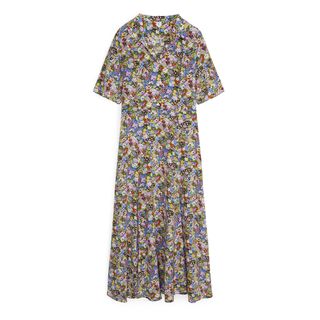 Arket + Floral Silk Dress