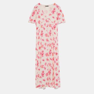 Zara + Floral Print Dress