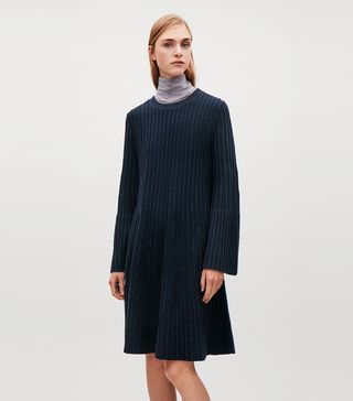 COS + A-Line Dress With Chenille Ripples