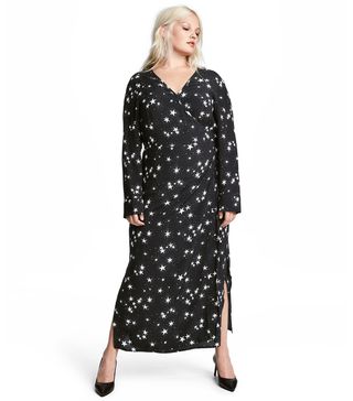 H&M + Patterned Wrap Dress