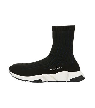 Balenciaga + Speed Ribbed Low Trainer Sneaker
