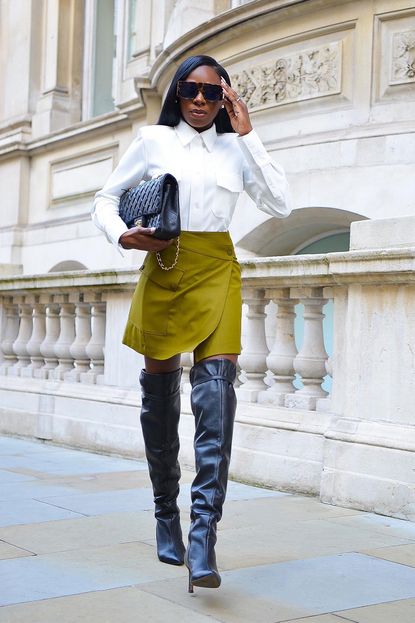 15 Thigh-High-Boot Outfits We're Re-Creating | Who What Wear