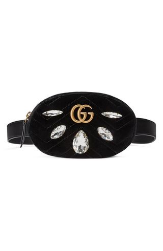 Gucci + Marmont 2.0 Crystal 
Velvet Belt Bag