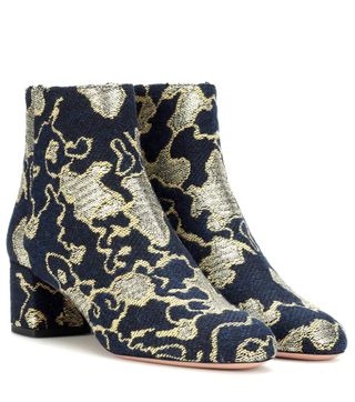 Aquazzura + Brooklyn 50 Brocade Ankle Boots