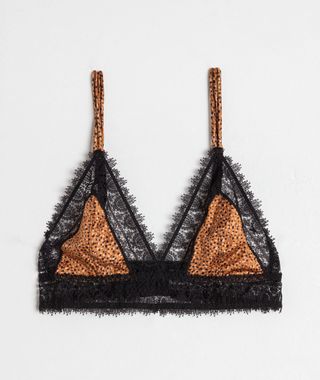 & Other Stories + Animal Print Triangle Bra