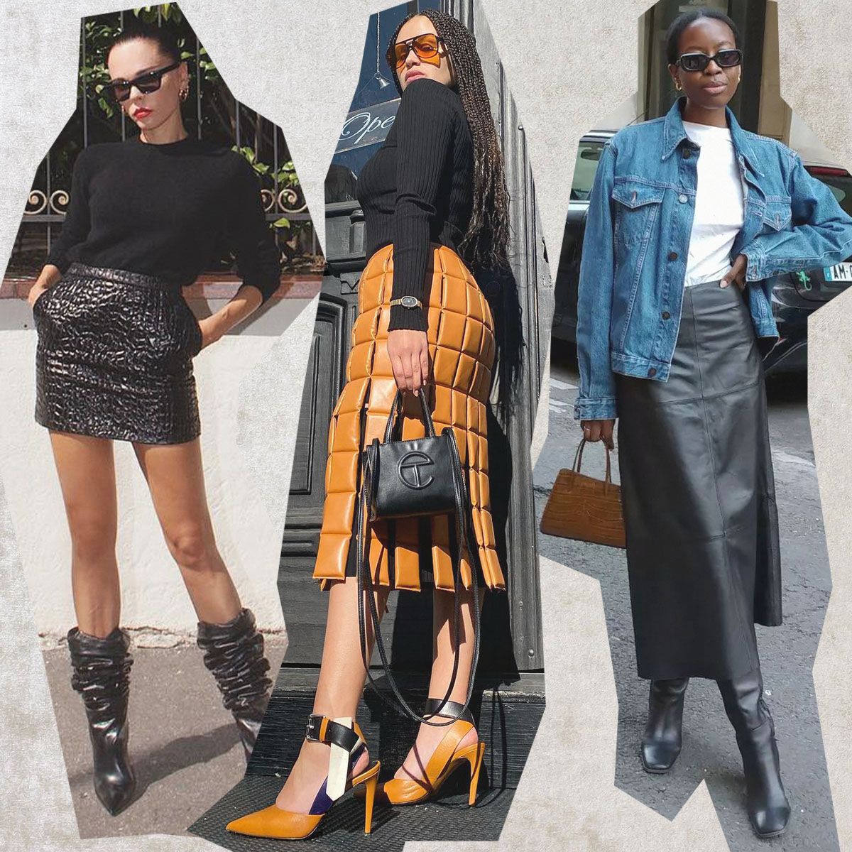 7 Ways to Rock a Leather Skirt