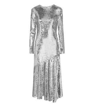 Racil + Gilda Sequined Tulle Midi Dress