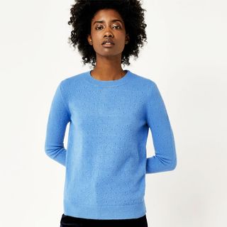 Warehouse + Cosy Pointelle Jumper