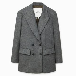 Mango + Flecked wool-blend blazer