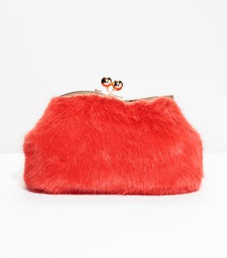 & Other Stories + Faux Fur Clutch