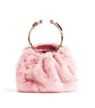 Valentino + Bebop Fur Ring Clutch