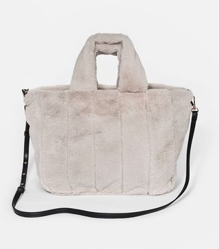 Who What Wear + Faux Fur Top Handle Handbag