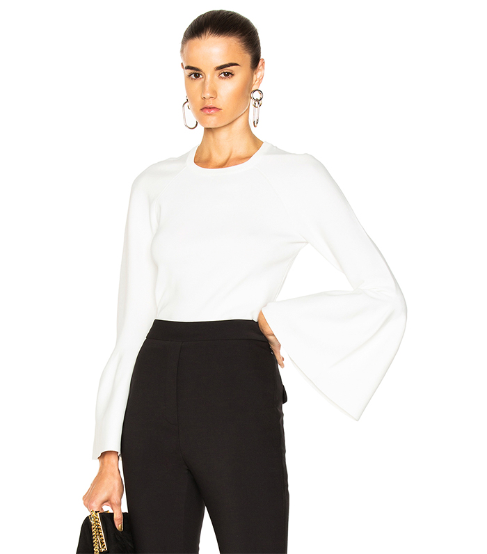 Jonathan Simkhai + Knit Bell Sleeve Sweater