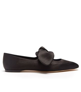 The Row + Elodie Satin Ballet Flats