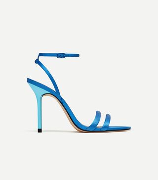 Zara + Satin High Heel Sandals