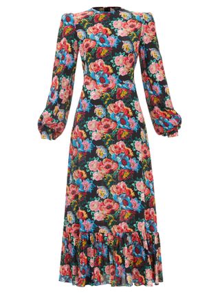 The Vampire's Wife + The Villanelle Floral-Print Crepe Dress