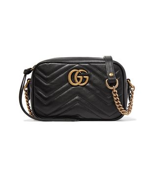 Gucci + GG Marmont Camera Mini Quilted Leather Shoulder Bag