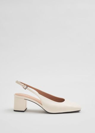 & Other Stories + Block Heel Slingback Pumps