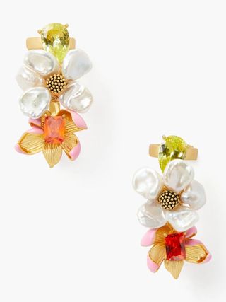 Kate Spade + Floral Frenzy Pin Earrings