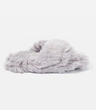 Topshop + Dolly Faux Fur Cross Slippers
