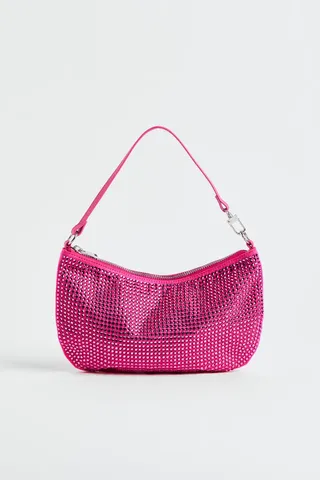 H&M + Rhinestone-Embellished Shoulder Bag