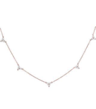 Luna Skye + Triple Diamond Cluster Necklace