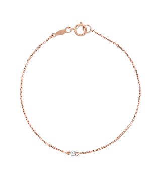 Catbird + Tiny Corsage 14-Karat Rose Gold Diamond Bracelet
