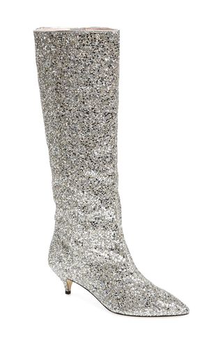 Kate Spade New York + Olina Glitter Knee-High Boot