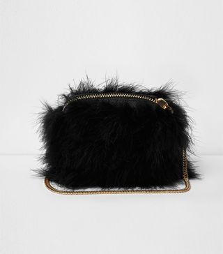 River Island + Feather Bag