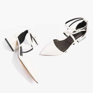Topshop + Jolly Mid Heel Pointed Court Shoes