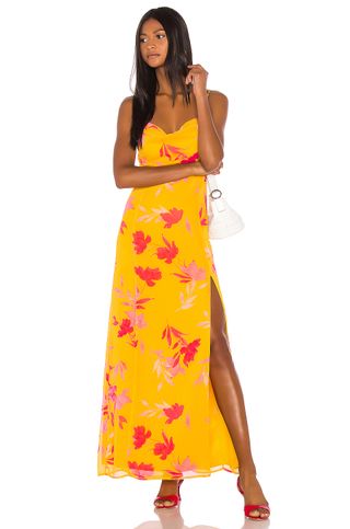 Song of Style + Eli Maxi Dress in Yellow Floral