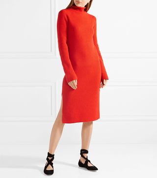 The Row + Moa Ribbed Wool and Cashmere-Blend Turtleneck Dress