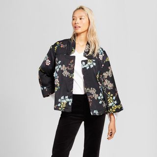 Who What Wear + Quilted Kimono Jacket