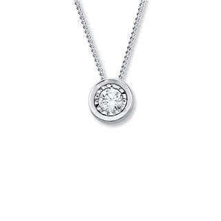 Kay + Diamond Solitaire Necklace