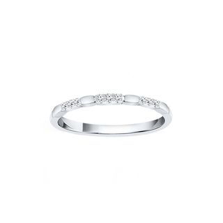 Kay + Stackable Ring in White Gold