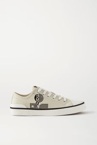 Isabel Marant + Binkoo Logo-Print Canvas Sneakers