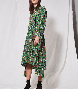 Topshop + Floral Asymmetric Dress by Boutique