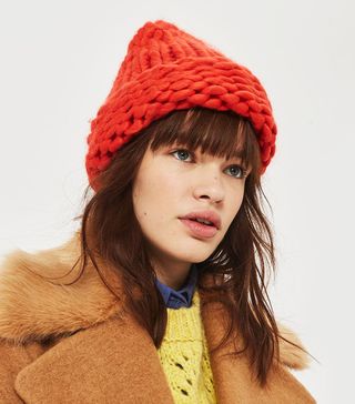 Topshop + Hand Knitted Beanie