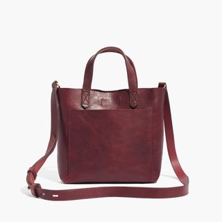 Madewell + The Small Transport Crossbody Bag in Dark Cabernet