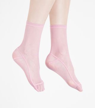 Darner + Pink Solid Socks
