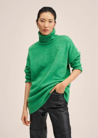 Mango + Turtleneck Knitted Sweater