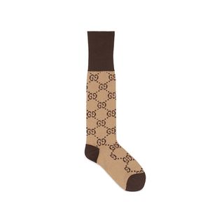 Gucci + GG Pattern Cotton Blend Socks