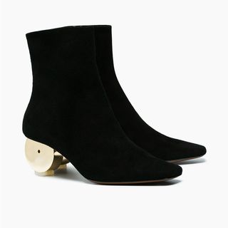 Neous + Black Suede Moon 55 Ankle Boots