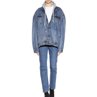 Vetements x Levi's + High-Waisted Reworked Denim Jeans