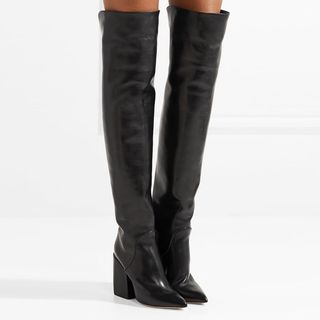 Petar Petrov + Shirin Studded Leather Over-the-Knee Boots