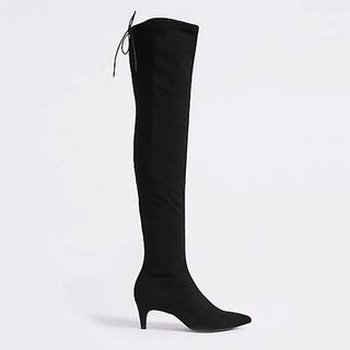 Marks & Spencer + Kitten Heel Side Zip Over the Knee Boots