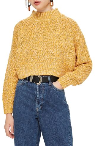 Topshop + Curve Hem Crop Sweater