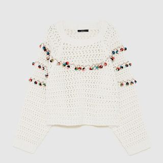 Zara + Pom Pom Sweater