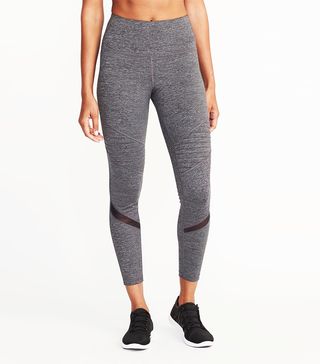 Old Navy + High-Rise 7/8-Length Moto Compression Leggings